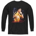 thumbnail image 1 of Bruce Lee Yellow Jumpsuit Youth Long Sleeve T-Shirt Tee Black, 1 of 1