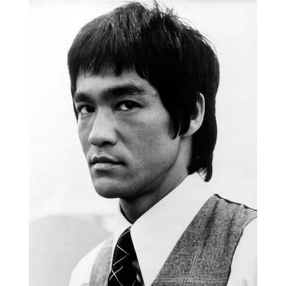 Bruce Lee in shirt & tie with waistcoat 1973 Enter The Dragon 24x36 inch poster
