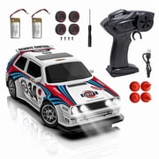 Bruce&Shark RC Drift Car 2.4GHz 143 Scale 4WD High Speed Remote Control Cars Vehicle with LED Lights Two Batteries and Drifting Tires Racing Sport Toy Cars