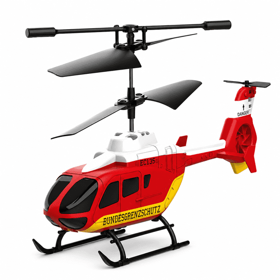 Bruce&Shark Remote Control Helicopter, Z15 3.5 CH RC Helicopter with 6-axis Gyro Stabilization, 2 Batteries, Remote Control Airplane for Beginners Adults