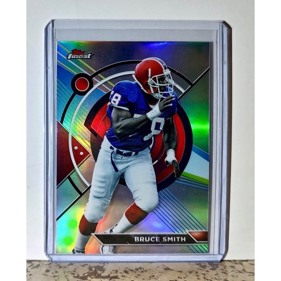 Bruce Smith 2023 Topps Finest Refractor NFL #155 Football Card Buffalo Bills