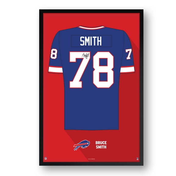 Bruce Smith Buffalo Bills Framed 27" x 39" Retired Jersey Art Print