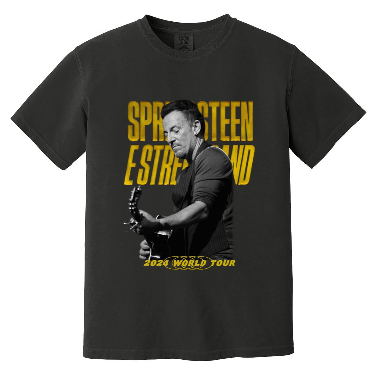 Bruce Springsteen 2024 Rock Tour Back Tribute Graphic Comfort Color T ...