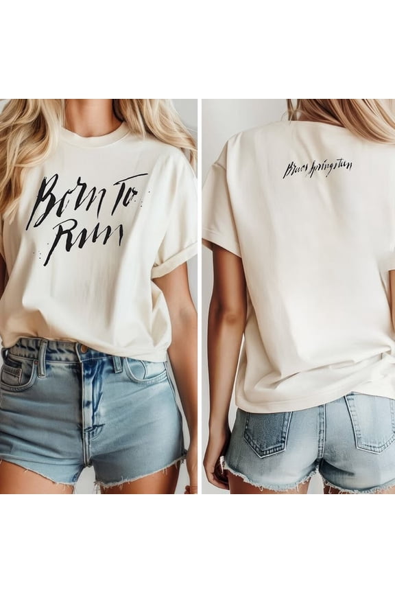 Bruce Springsteen Born To Run 50th Anniversary Ringer Tee T-shirt Sizes S-5XL Goldengate