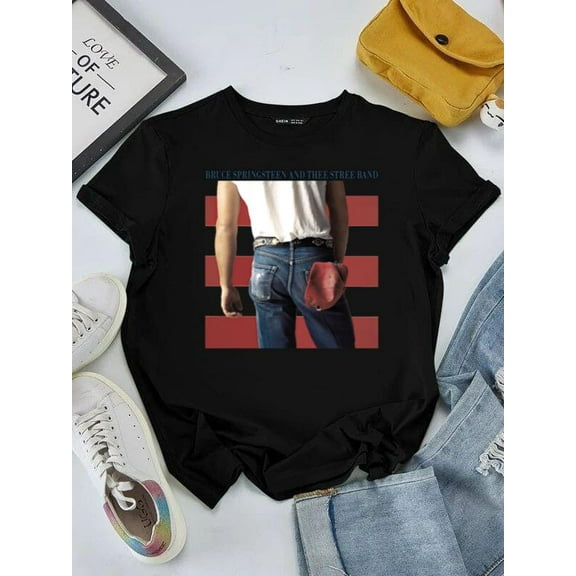 Bruce Springsteen Born in the USA Tour 84-85 Retro Fan Gift Unisex tee V50949, for men & women, up to size 5XL