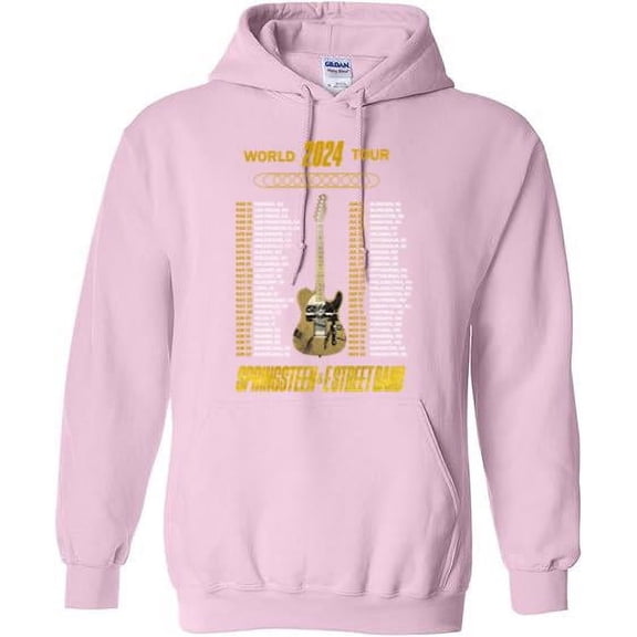 Bruce Springsteen E Street Band World Tour 2024 Concert Fan Music Rock Gig Hoodie Unisex, up to 5XL