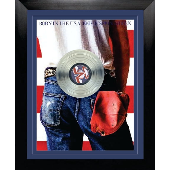 Bruce Springsteen Framed Born in the USA Collage with Platinum LP