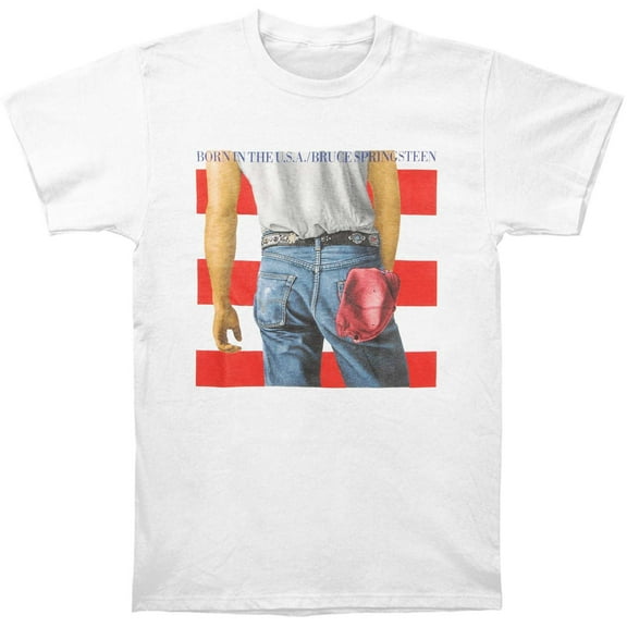 Bruce Springsteen Men's Born In The USA T-shirt XX-Large White