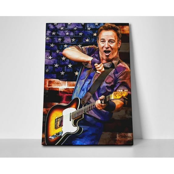 Bruce Springsteen Poster or Wrapped Canvas