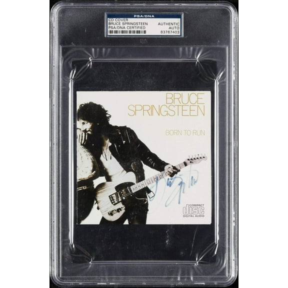 Bruce Springsteen Signed "Born To Run" CD Cover PSA DNA Authenticated