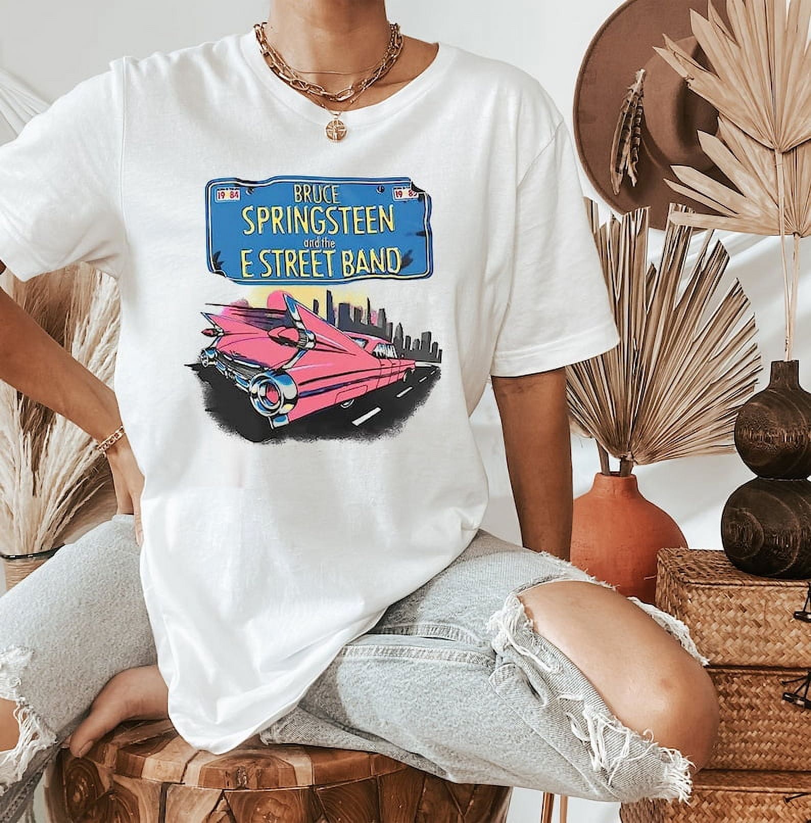 Bruce Springsteen T Shirt Vintage 1980s Bruce Springsteen Born in The USA Tour T Shirt Bruce Springsteen Merch Bruce Springsteen Fan Gift Walmart