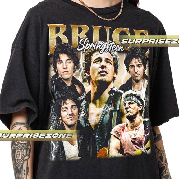Bruce Springsteen Unisex Softstyle Vintage Shirt, Gift For Woman and Man Unisex T-Shirt,Black color,size XL