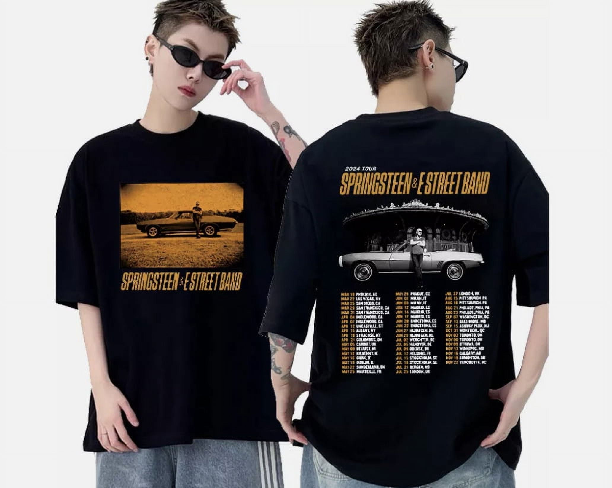 Bruce Springsteen and E Street 2024 Rock Band Tour TShirt