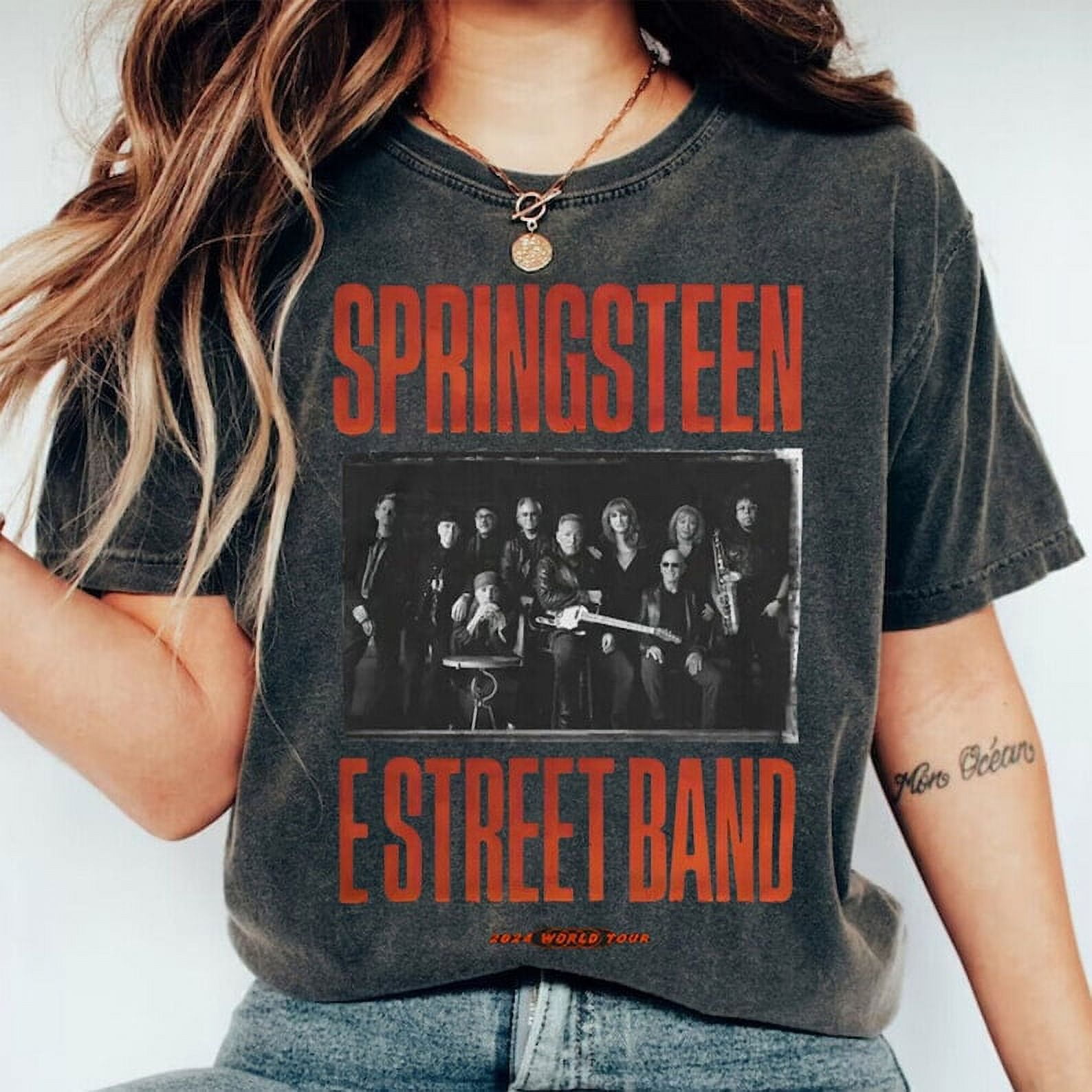 Bruce Springsteen and E Street Band 2024 World Tour Shirts For Men