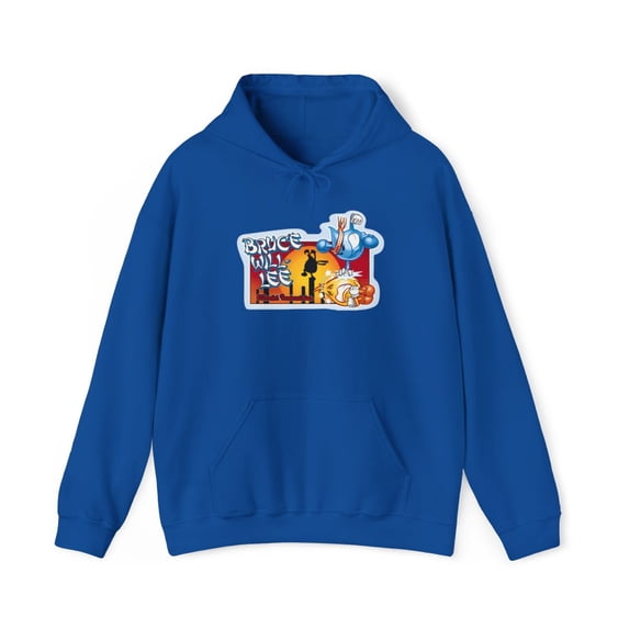 Bruce Will Lee World Industries 2000s Skateboard Vintage Classic Hoodie Print - S / Royal