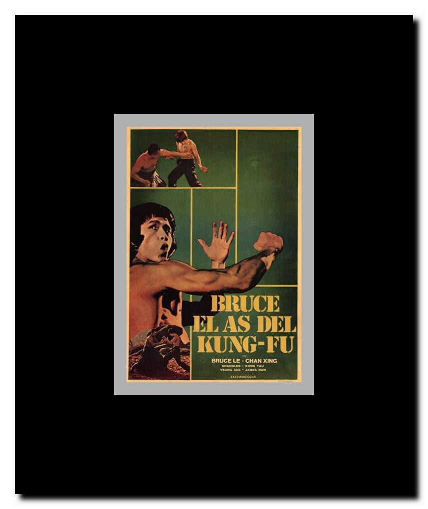 Bruce and Shao-Lin Kung Fu Framed Movie Poster