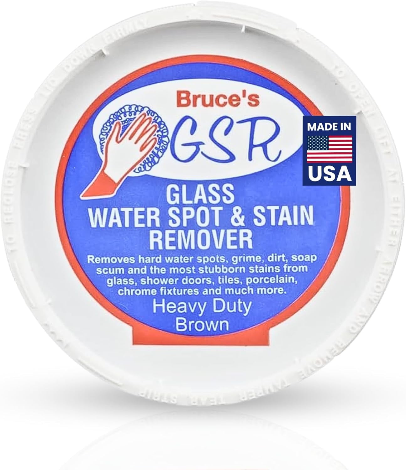Bruce's GSR Heavy Duty Glass Water Spot Remover for Shower Glass ...