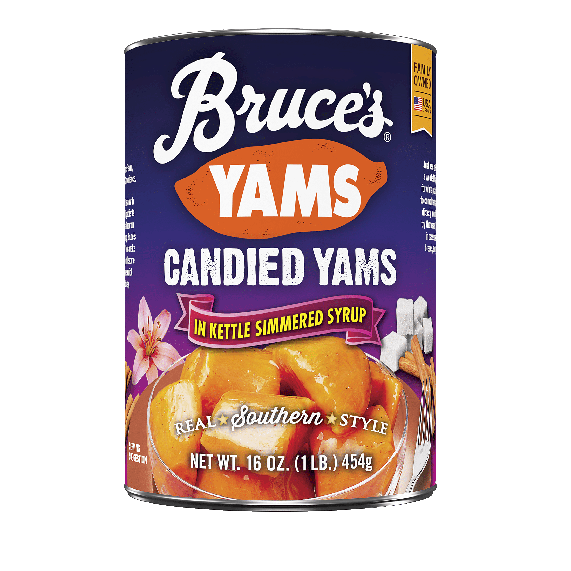 Bruce's Yams Candied Sweet Potatoes in Syrup, 16 oz Can