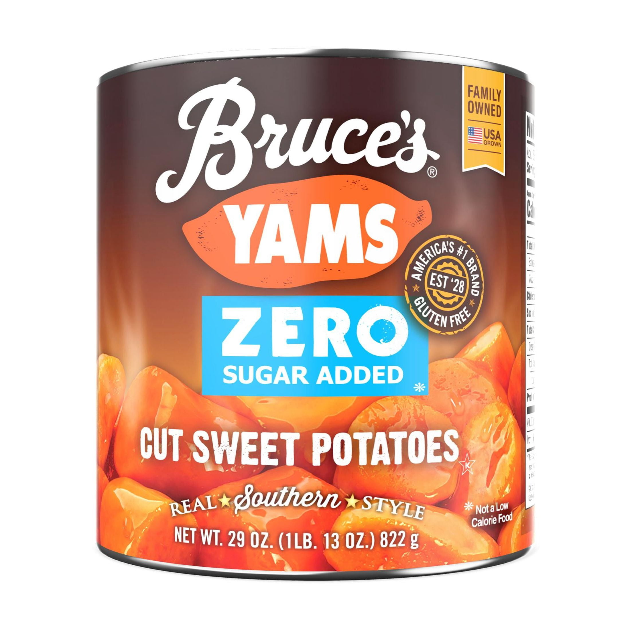 Bruce's Yams Cut Sweet Potatoes with Splenda,29 oz., Can