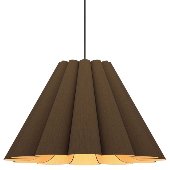 Bruck Lighting Weplor/70 Lora 28" Wide Abstract Pendant - Ebony / Ash