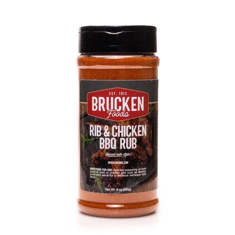 Brucken Foods Rib & Chicken BBQ Rub 9oz - Walmart.com