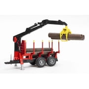 Bruder 02252 Forestry Trailer with Crane, Grapple and 4 Logs