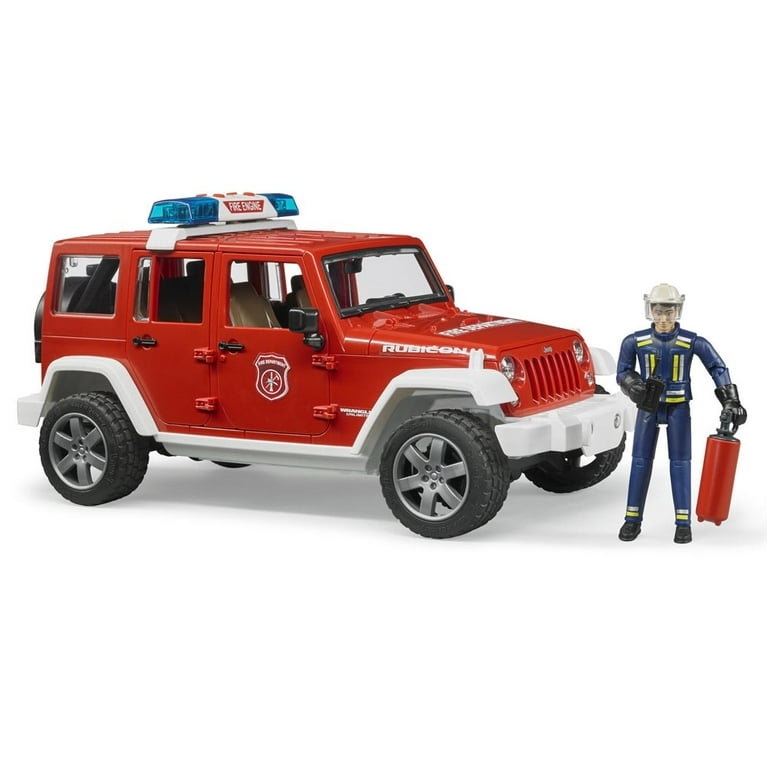 BRUDER – Voiture De Police Jeep Wrangler Avec Figurine – Jouet 1/16 (Réf 02526)
