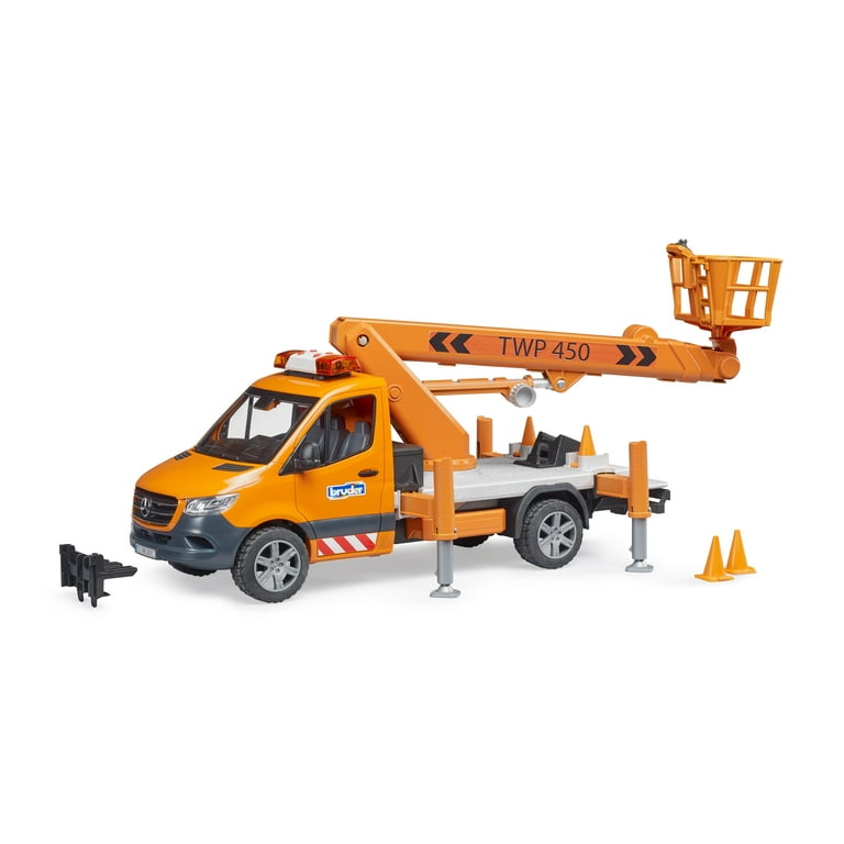 Bruder 02679 NEW MB Sprinter w Working Platform Light Sound Module RELEASE DATE NOVEMBER