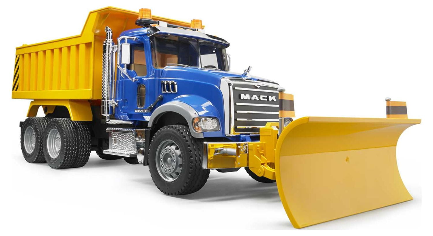 Bruder MACK Granite Dump Truck with Snow Plow