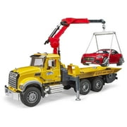 Bruder 02829 MACK Granite Tow-Truck w/ Bruder Roadster