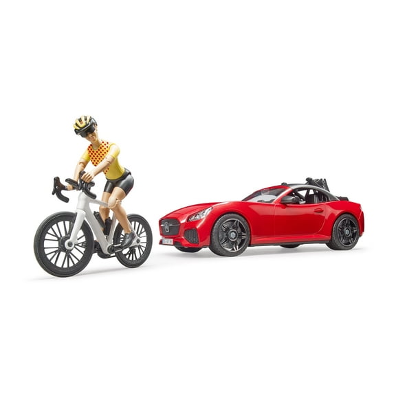 Bruder 03485 Roadster w Road Bike and Figure