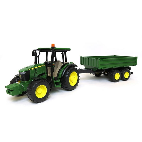 1/16th John Deere 5115M MFD and Tipping Trailer by Bruder
