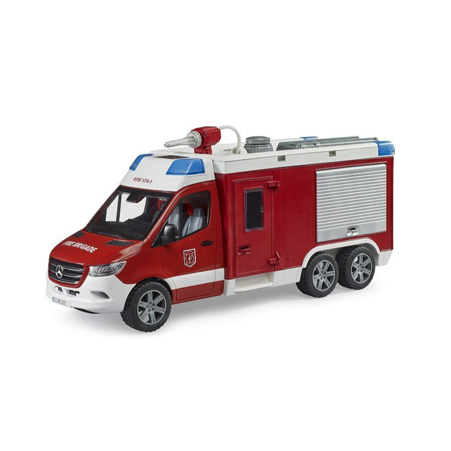 Bruder 1/16 Mercedes-Benz Sprinter Fire Rescue Truck with Water Pump ...