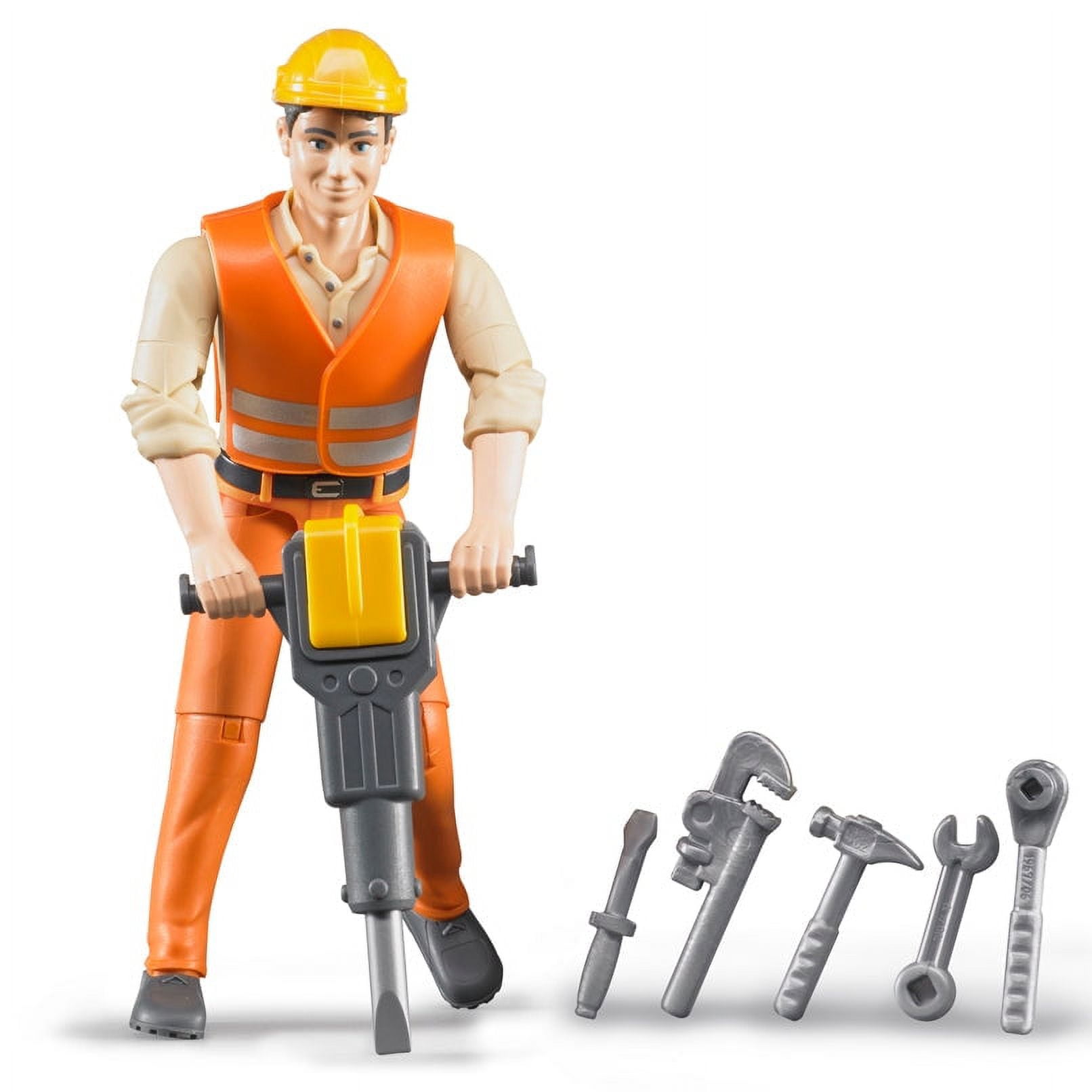 Bruder 60020 Construction Worker w Accessories Walmart