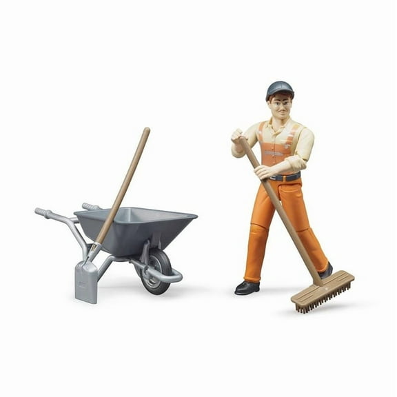 Bruder Bworld 1/16 Figure Set Municipal Worker 62130