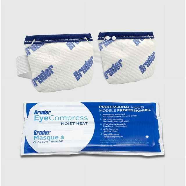 Bruder Moist Heat Eye Compress Microwave Activated Moist Heat Eye Mask Reusable, Washable