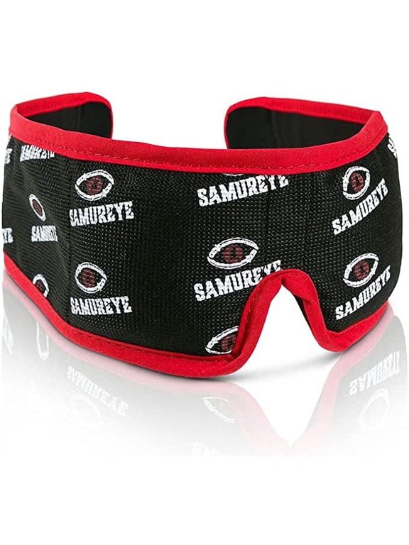 Samureye Gaming Enhancement Mask l Microwaveable moist heat mask l Improve gaming performance l Faster Reaction Times l Rejuvenates and Refreshes Eyes l Comfortable adjustable and hand washable