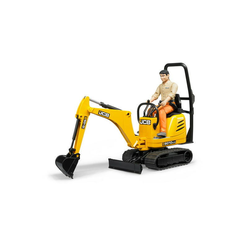 Bruder JCB Micro Excavator (8010 CTS and Construction Worker)