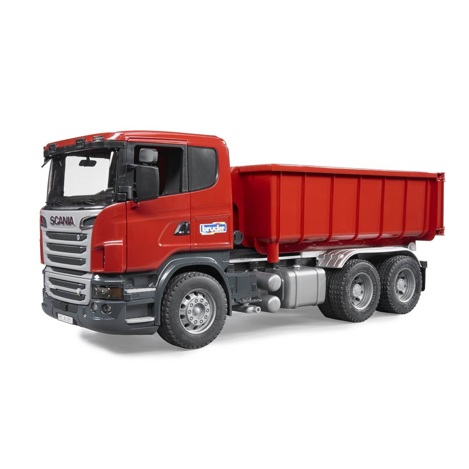 Bruder Toys Tipping Construction Truck Scania R Series with Roll Off  Container