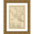 thumbnail image 1 of Brue 23x32 Gold Ornate Wood Framed with Double Matting Museum Art Print Titled - Southwest United States Mexico - Brue 1840, 1 of 4