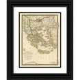 thumbnail image 1 of Brue, Adrien Hubert 25x32 Black Ornate Wood Framed with Double Matting Museum Art Print Titled - Grece ancienne et de la Mer Egee, 1827, 1 of 4