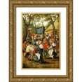 thumbnail image 1 of Bruegel, Pieter the Elder 11x14 Gold Ornate Wood Framed with Double Matting Museum Art Print Titled - The Wedding Feast, 1 of 4