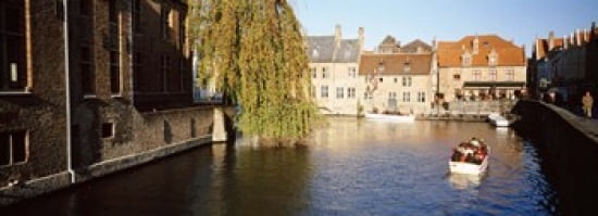 Brugge Belgium Canvas Art - Panoramic Images (36 x 13)