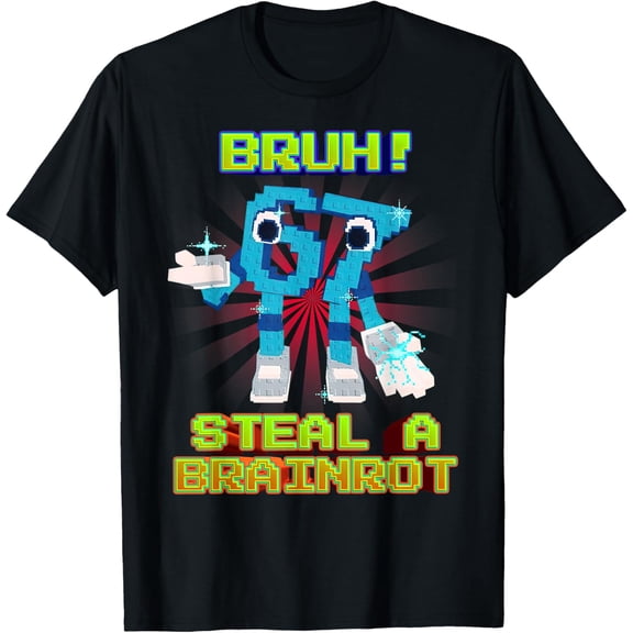 Bruh 67 Six Seven Funny Brainrot Meme Design Fun Slang Club Unisex T-Shirt