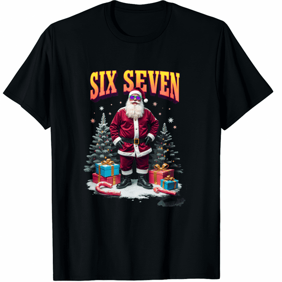 Bruh 67 Six Seven Santa Dabbing Christmas Shirts T-Shirt (Men's, Women's)