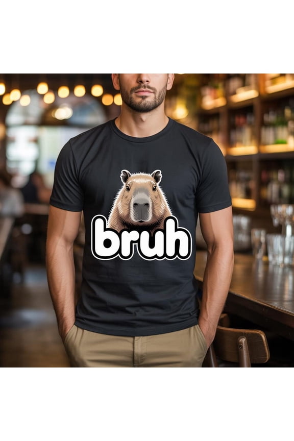 Bruh Capybara Shirt Animal Shirt All Size S-5XL