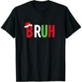 thumbnail image 1 of Bruh Christmas Shirt for Teen Boys Funny Christmas Bruh T-Shirt, 1 of 4