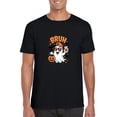 thumbnail image 1 of Bruh Crew Funny Boo Ghost Squad For Halloween Unisex T-Shirt, up to size 5XL, 1 of 3