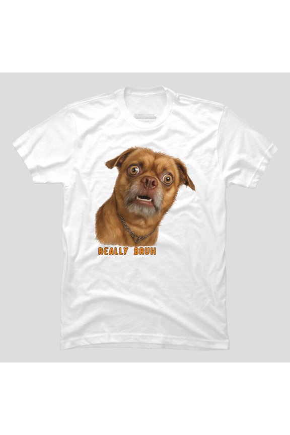 Bruh Dog Funny Meme Internet Culture Graphic T-shirt M2981650, Up to Size 5XL