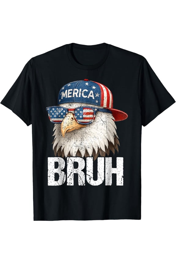 Bruh Fourth Fourth July Eagle T-Shirt